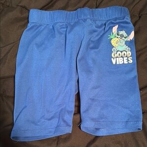 Disney Blue Casual Shorts with Cool Vibes Graphic